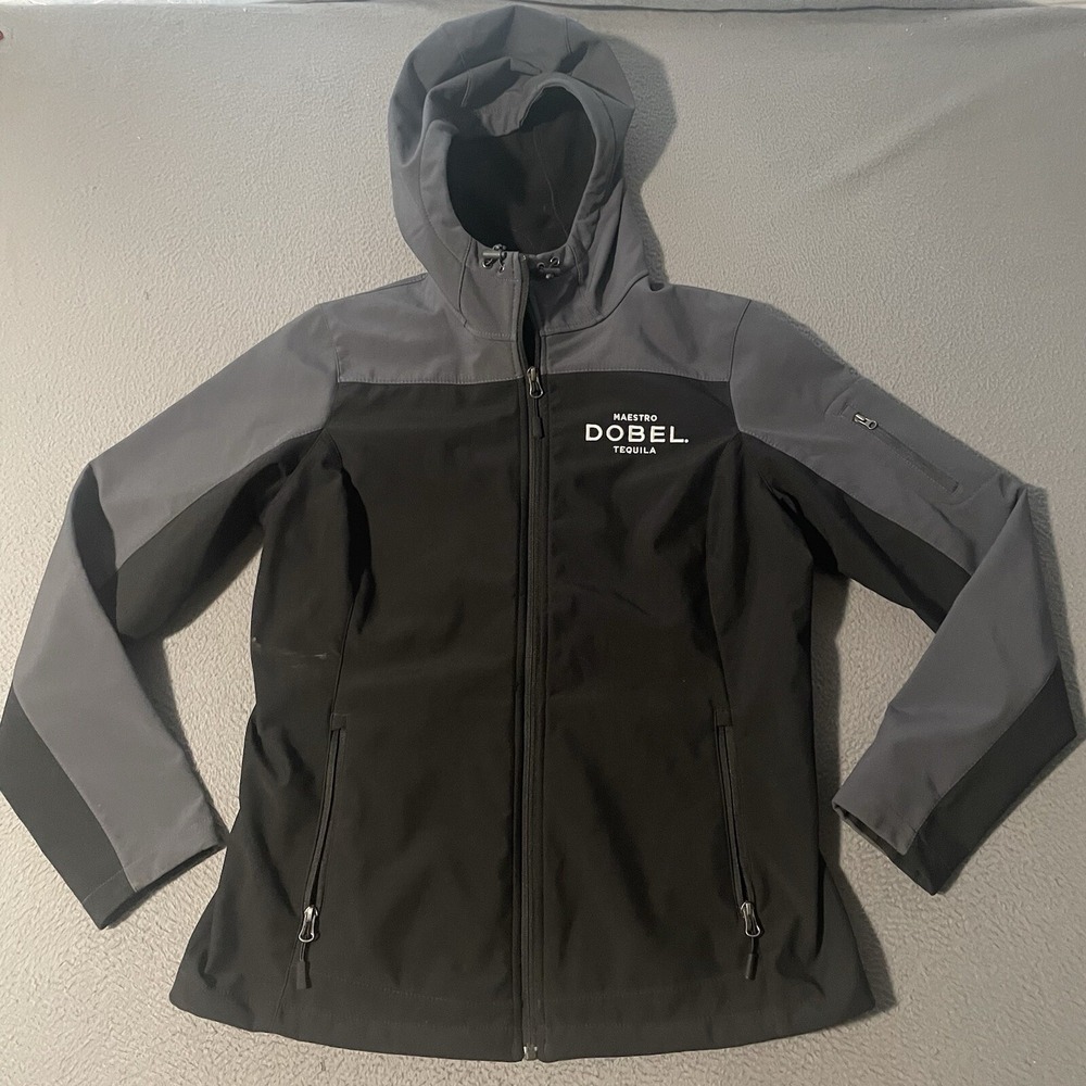 Maestro Dobel‎ Tequila Jacket Women's Large Fleece Lined Full Zip Pockets Hooded
